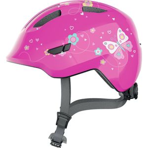 Abus Smiley Fietshelm Kinderen Roze