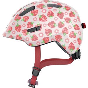 Abus Smiley 3.0 Led - Fietshelm - Kinderen Pink Strawberry S (45 - 50 cm)