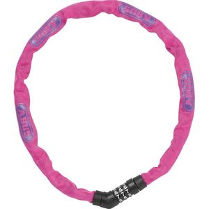 ABUS Steel-O-Chain 4804C kettingslot - cijferslot van speciaal staal - ABUS veiligheidsniveau 3 - 75 cm - Roze