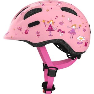 ABUS Smiley 2.0 Kinderhelm - Fietshelm voor Meisjes en Jongens - 77543 - Rosa, Maat S