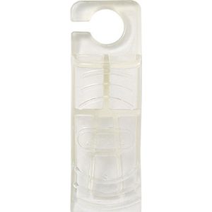 ABUS Deurstopper Luca 73137 Deurwig van antislip rubber, klembescherming voor kinderen en baby's, 1 stuk, transparant