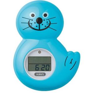 ABUS Badthermometer Robbi voor baby's/kinderen met geluidssignaal - timer en stopwatch - bad - blauw - 73157