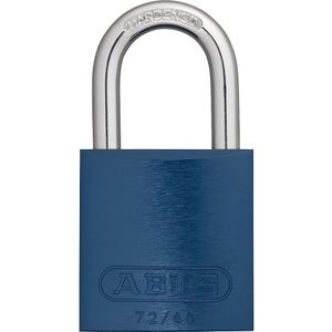 ABUS Hangslot, aluminium, 72/40, VE = 6 stuks, blauw