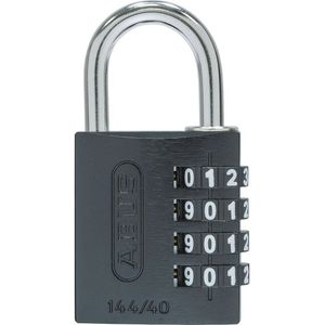 ABUS Cijferslot, aluminium, 144/40 lock-tag, VE = 6 stuks, zwart