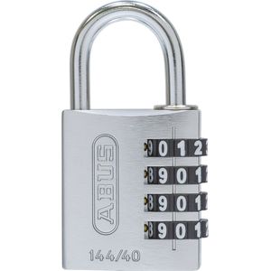 ABUS Cijferslot, aluminium, 144/40 lock-tag, VE = 6 stuks, zilverkleurig