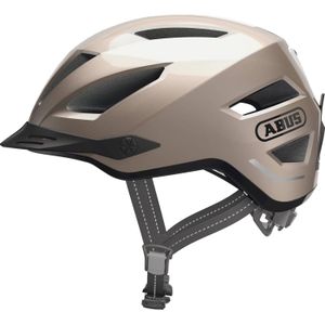 ABUS Pedelec 2.0 cityhelm - fietshelm met achterlicht en regenkap - voor stadsverkeer - voor mannen en vrouwen - goud, maat M