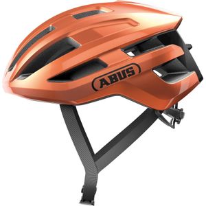 ABUS PowerDome racefietshelm - lichte fietshelm met slim ventilatiesysteem en aerodynamisch profiel - Made in Italy - voor dames en heren - Oranje, maat M