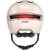 ABUS Urban-helm HUD-Y - magnetisch, oplaadbaar LED-achterlicht & magneetsluiting - coole fietshelm voor dagelijks gebruik - voor mannen en vrouwen - beige, maat S