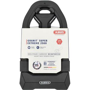 Abus - Granit Super Extreme - Fietsslot - Zwart - Geharde Beugel