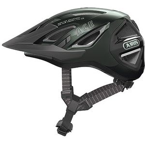 ABUS Urban I 3.0 ACE Fietshelm met led-achterlicht, verlengd scherm en magneetsluiting, voor dames en heren, groen, maat M