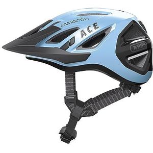 ABUS Urban I 3.0 ACE Fietshelm met led-achterlicht, verlengd scherm en magneetsluiting, voor dames en heren, blauw, maat L