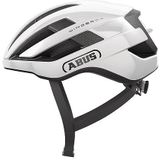 ABUS WingBack racefietshelm - eenvoudige racehelm voor sportief rijden in het dagelijks leven en in de vrije tijd - voor volwassenen en tieners - wit, maat L