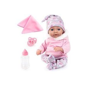 Bayer Design 93827AC Reborn pop, babypop, pasgeborene, realistisch, als echt, fopspeen, fles, deken