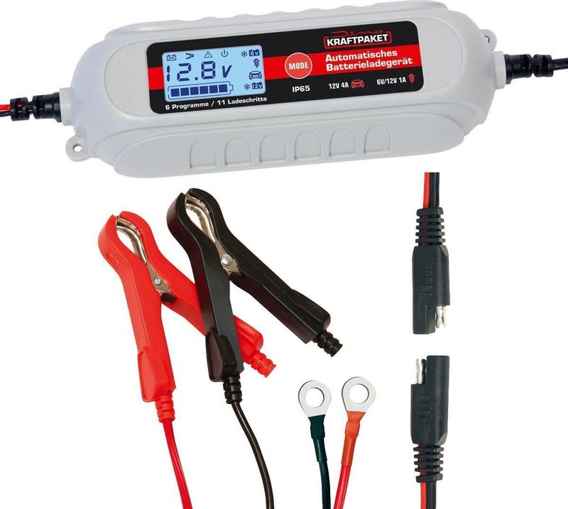Volautomatische Acculader - 11-Staps - Geschikt voor 6V en 12V - IP65