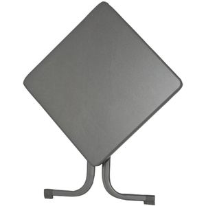 Sieger - Klap Tuintafel - 70x70cm - Inklapbaar - Staal - Zwart