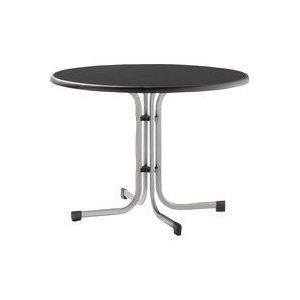 SIEGER 236/ Boulevard klaptafel, Ø 100cm, grafiet - zilver 488006