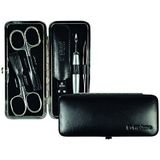 Pfeilring - Manicurekoffer - Glanzend Kalfsleer - 5 Vernikkelde Instrumenten