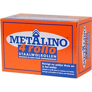Metalino Staalwol rollen - 4 rollo