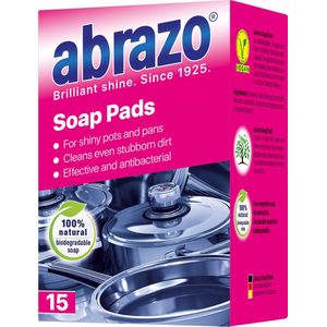 Abrazo Soap pads - RVS reinigingspads met zeep - keukenreiniger