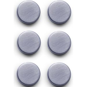 Zeller magneten - rond - 6x stuks - RVS - 2,7 cm - extra sterk