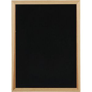 Zeller Krijtbord/Schoolbord/Memobord Magnetisch - 30 X 40 cm - Hout