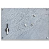 Zeller Glas-Magnettafel 60,0 x 40,0 cm Schiefer grau