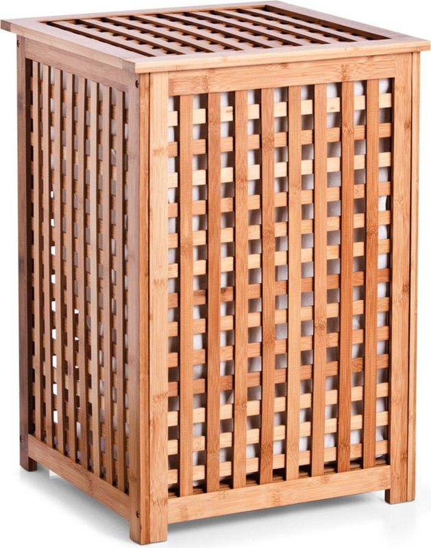 Wasmand - Bamboe - Inklapbaar - Met Handgrepen