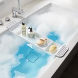 Uitschuifbaar Badrekje Wit 55 Tot 78,4 cm