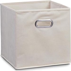 Zeller kastmanden - Beige - vierkant - 32 x 32 cm - opbergmand - vakkenkast opbergers - Opbergmanden