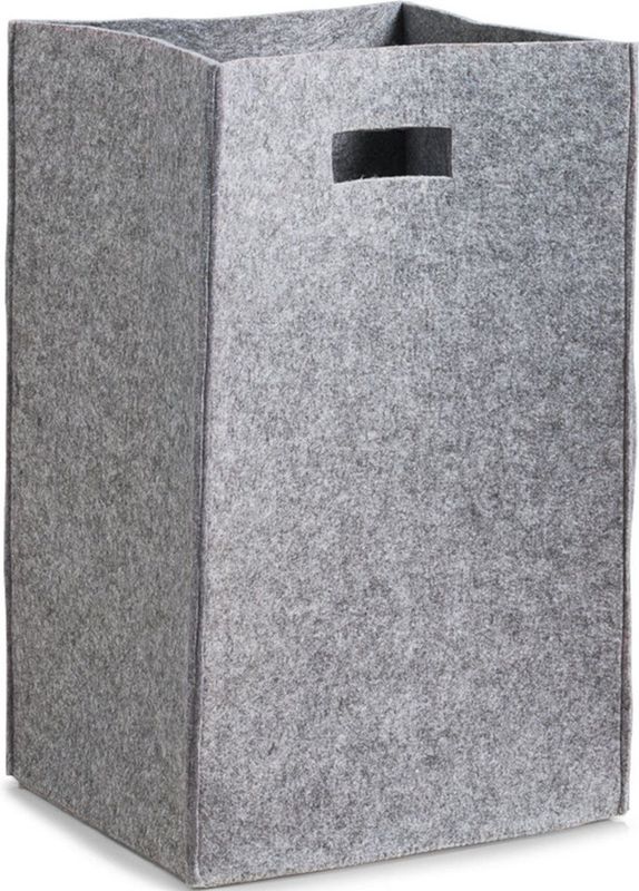 Zeller - Wasmand - Grijs - 35 x 55 cm - Met Handvatten
