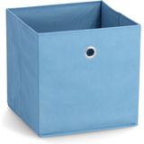 Zeller opbergmand/kastmand - 22 liter - blauw - 28 x 28 x 28 cm