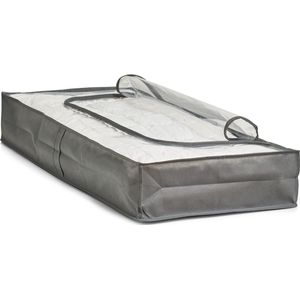 Zeller - Opberghoes - Grijs - Stof/Kunststof - Voor Dekbedden en Kussens