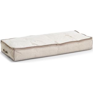 Zeller opbergtas/beschermhoes beddengoed/kleding - voor onder bed - 104 x 46 x 15 cm