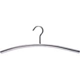 4x Zilveren RVS Kapstok/Garderobe Jassen Hangers 44 cm - Kledinghangers