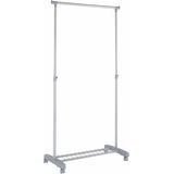 Zeller - Kledingrek - Grijs - Metaal - Verstelbare Hoogte