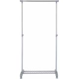 Zeller - Kledingrek - Grijs - Metaal - Verstelbare Hoogte