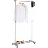 Zeller - Kledingrek - Grijs - Metaal - Verstelbare Hoogte