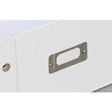 Zeller 17763 Opbergdoos White Stripe - Karto - Deco - Ca. 31 X 26 X 14 cm