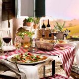 Zeller Broodmandje, draad/linnen, bruin/beige, 26 x 17 x 9 cm, 18090