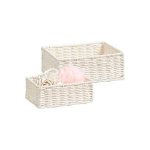 Zeller - Storage Basket, 2pcs set, white