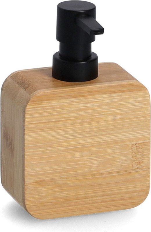 Zeller Zeeppompje/dispenser - luxe kwaliteit bamboe hout - 15 cm