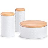 Zeller - Voorraadblik - Bewaarblik - Wit - 3,8 Liter - Luchtdicht