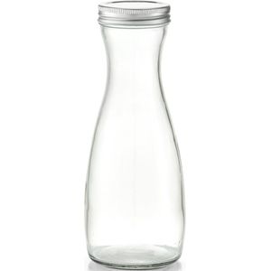 Zeller Karaf - met schroefdeksel - glas - 1000ml - schenkkan
