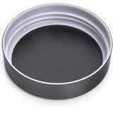 Zeller Voorraadpot/blik met venster - zwart - 900 ml - glas/metaal