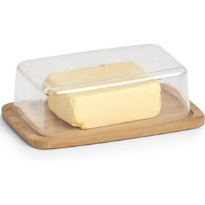 Zeller, Boterbel, bamboe/kunststof, Kaas Opbergdoos, ca. 19 x 12,5 x 6 cm
