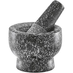Antraciet Grijze Vijzel met Stamper van Graniet 9 cm - Vijzel en Mortier