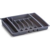 Zeller - Uitschuifbare Bestekbak - Wit - Kunststof - 6/8 Vakken