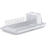 Zeller - Afdruiprek - Zwart - Gecoat Metaal met Kunststof Lekbak