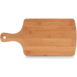 Zeller Bamboe houten keuken snijplank met handvat - 40 x 19,5 cm - Snijplanken - Serveerplanken