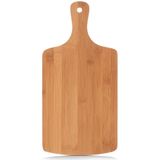 Zeller Bamboe houten keuken snijplank met handvat - 40 x 19,5 cm - Snijplanken - Serveerplanken